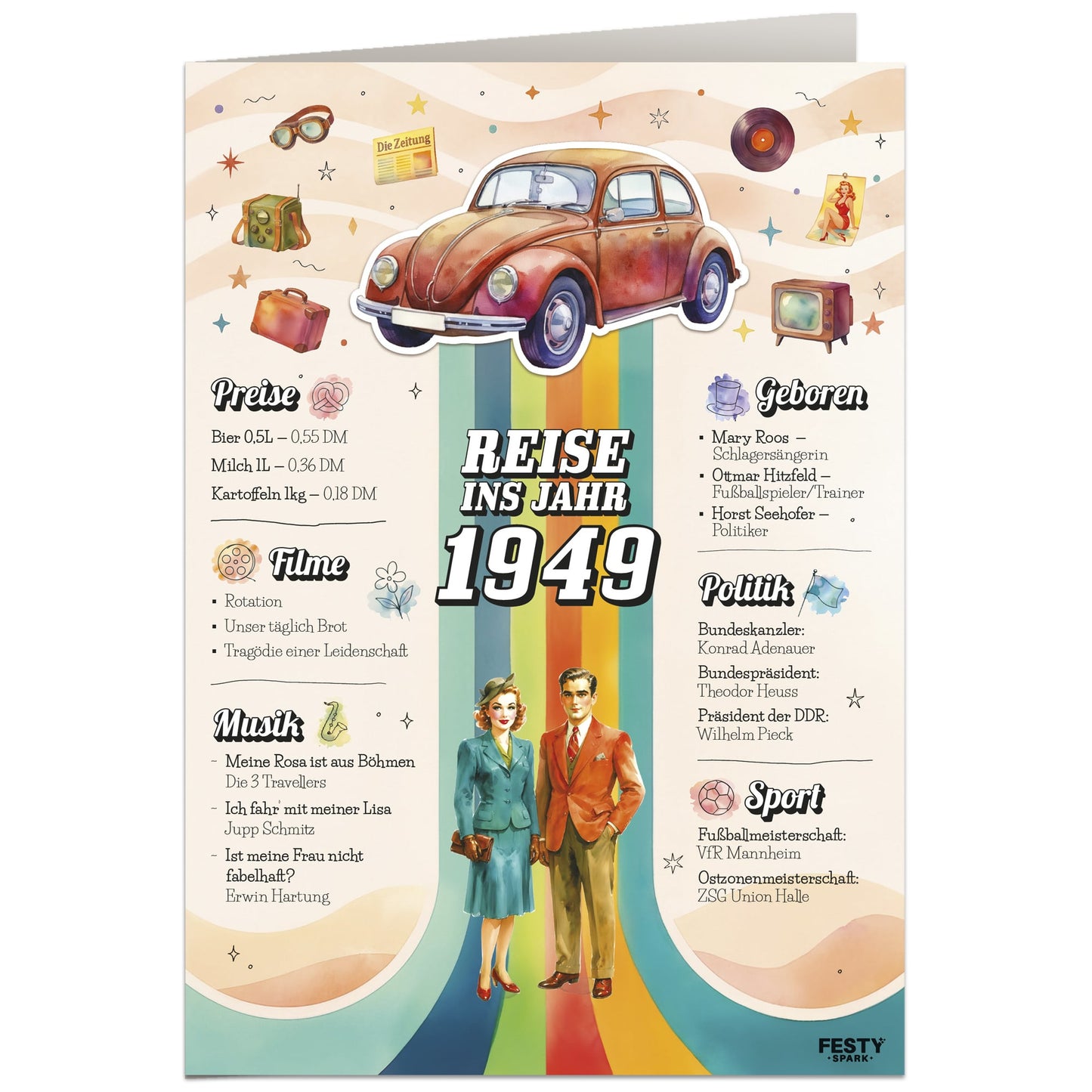 Geburtstagskarte zum 77. Geburtstag – Jahrgang 1949