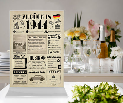 Geburtstagskarte zum 82. Geburtstag 1944 – Geschenk für Frauen und Männer