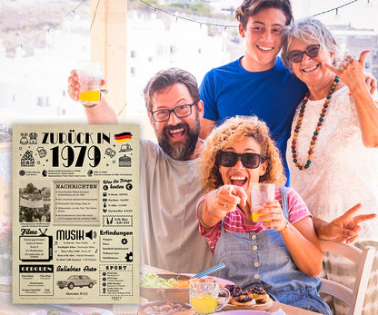 Geburtstagskarte zum 47. Geburtstag 1979 – Geschenk für Frauen und Männer