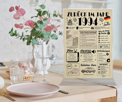 FestySpark™ - Zurück im Jahr 1994 – Geburtstagsplakat