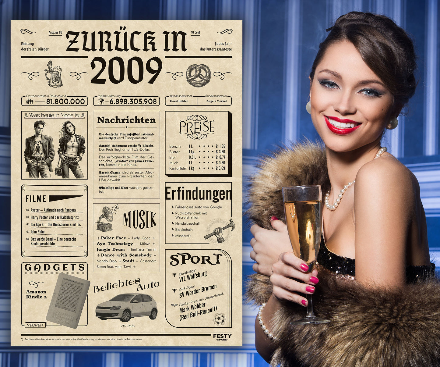 Geburtstagskarte zum 17. Geburtstag 2009 – Geschenk für Frauen und Männer