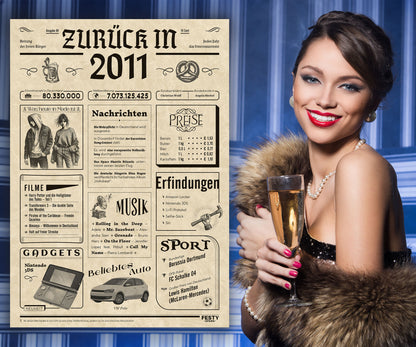 Geburtstagskarte zum 15. Geburtstag 2011 – Geschenk für Frauen und Männer