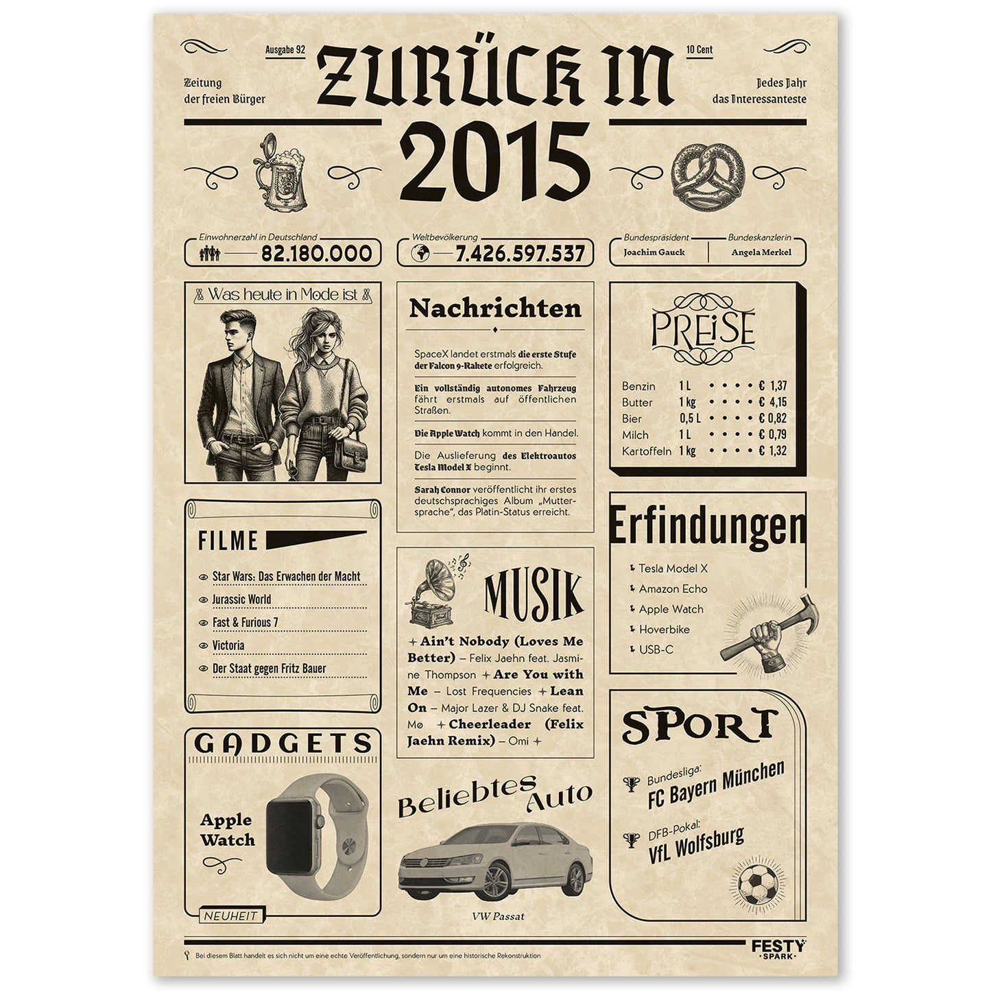 Geburtstagskarte zum 11. Geburtstag 2015 – Geschenk für Frauen und Männer