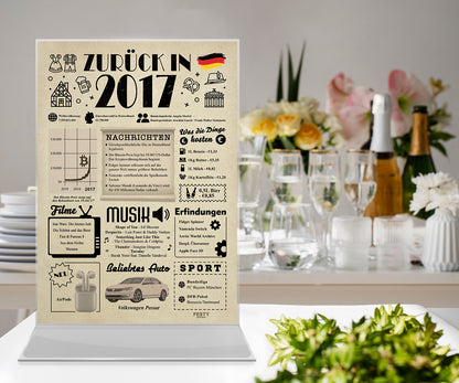 Geburtstagskarte zum 9. Geburtstag 2017 – Geschenk für Frauen und Männer