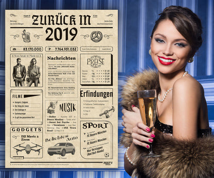 Geburtstagskarte zum 7. Geburtstag 2019 – Geschenk für Frauen und Männer