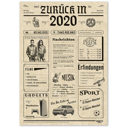 Geburtstagskarte zum 6. Geburtstag 2020 – Geschenk für Frauen und Männer