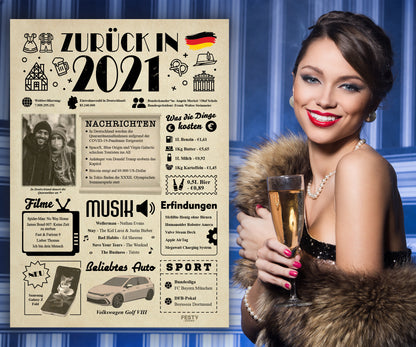 Geburtstagskarte zum 5. Geburtstag 2021 – Geschenk für Frauen und Männer