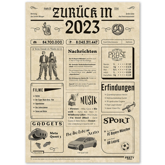 Geburtstagskarte zum 3. Geburtstag 2023 – Geschenk für Frauen und Männer