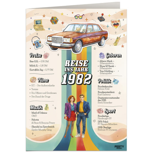 Geburtstagskarte zum 44. Geburtstag – Jahrgang 1982