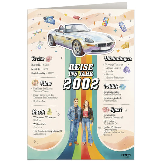 Geburtstagskarte zum 24. Geburtstag – Jahrgang 2002